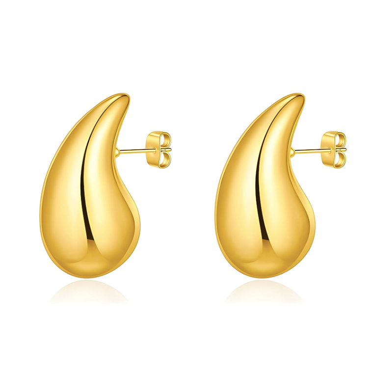 Gold drop earrings