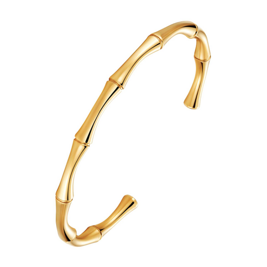 Gold bamboo bracelet