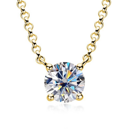 18K gold plated Stainless steel diamanté necklace